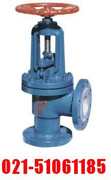 J44F46襯氟直角截止閥產品圖片