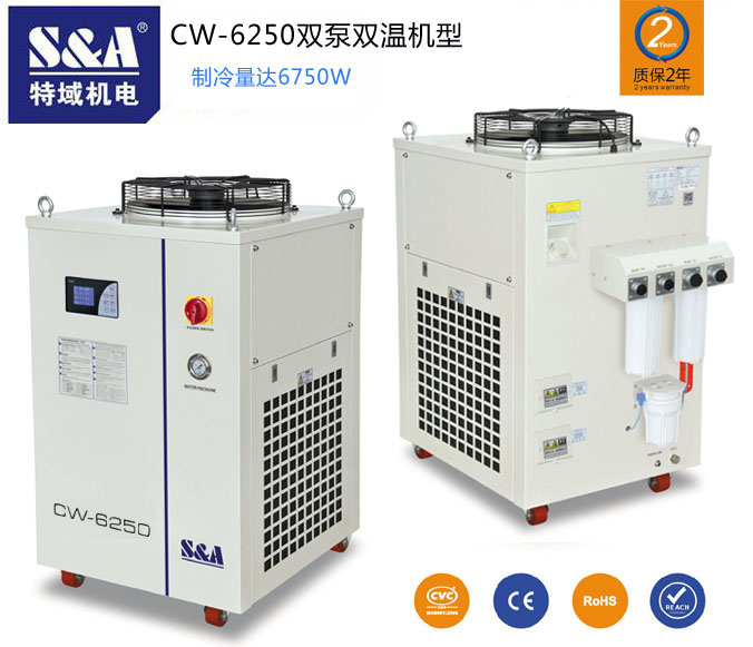 真空吸附折彎機(jī)加熱工作臺(tái)冷卻推薦S&A水冷機(jī)
