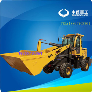 鏟車(chē)加大鏟斗大臂加長(zhǎng)糧站上用的裝載機(jī)作業(yè)