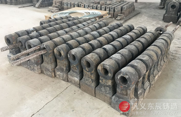 石場打砂機用雙金屬耐磨錘頭用了不