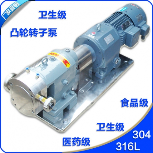 不銹鋼衛(wèi)生級高粘度凸輪式雙轉(zhuǎn)子泵產(chǎn)品圖片
