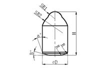 拋物線型齒（D型）