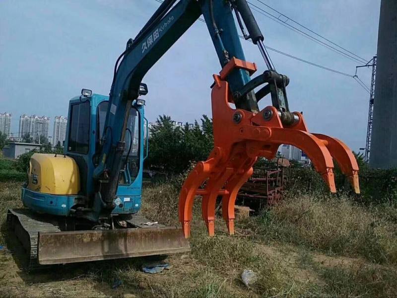 煙臺(tái)廢鋼壓塊用抓鋼機(jī)小型抓木器產(chǎn)品圖片