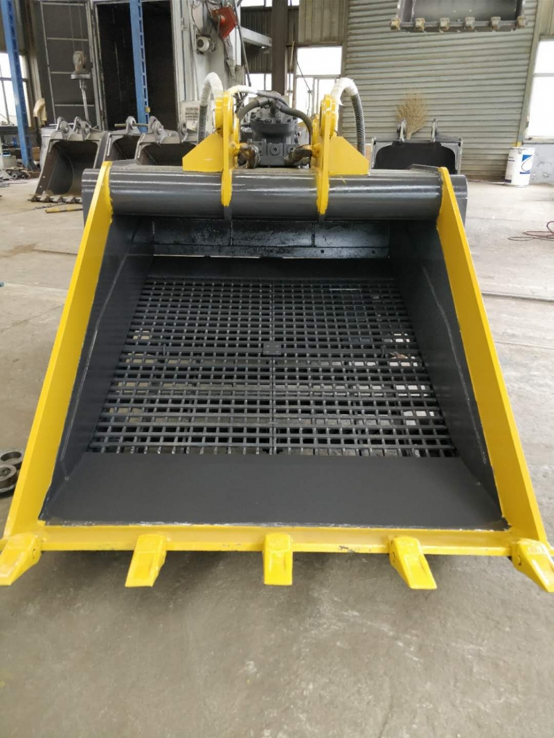 挖掘機(jī)水平篩分斗、土壤篩分、渣土分離 振動產(chǎn)品圖片