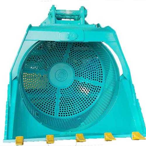 液壓篩分鏟斗 沙土旋轉篩分河道清產(chǎn)品圖片