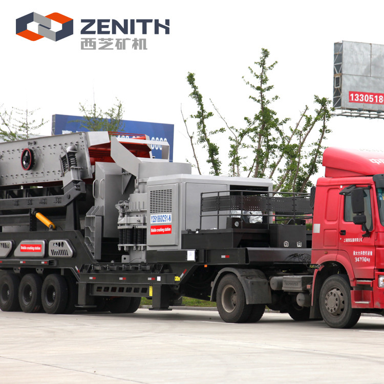 大型移動式石頭破碎機 移動式建筑垃圾破碎站 方箱式移動破