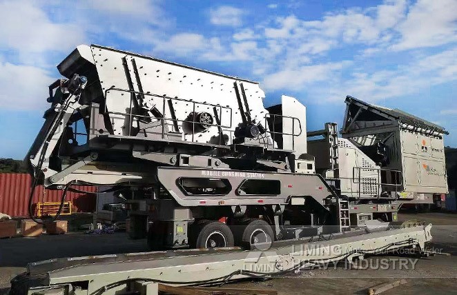 混凝土紅磚破碎機 移動石子加工一體機