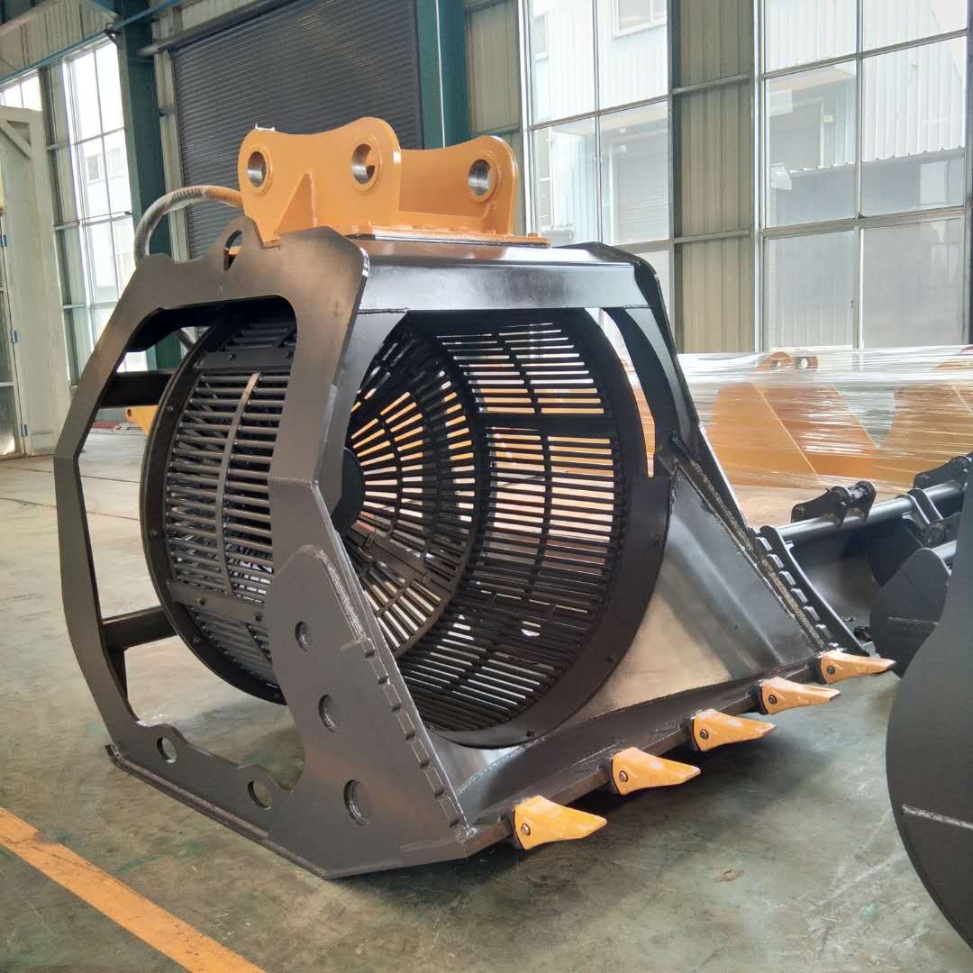 卡特320挖機(jī)旋轉(zhuǎn)篩土斗 河道洗沙斗