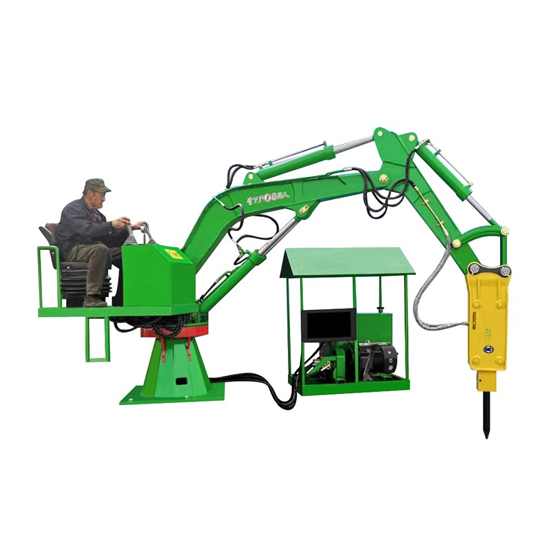 鄂式破碎機喂料口疏通使用的電動固定式礦用液壓破碎錘產品圖片