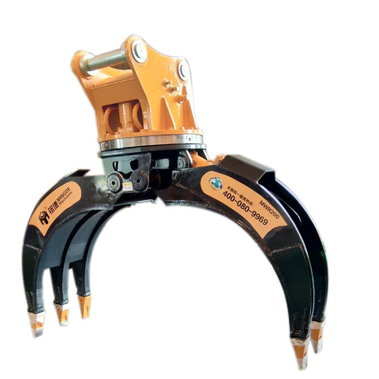 小松200挖機石頭木材夾具 