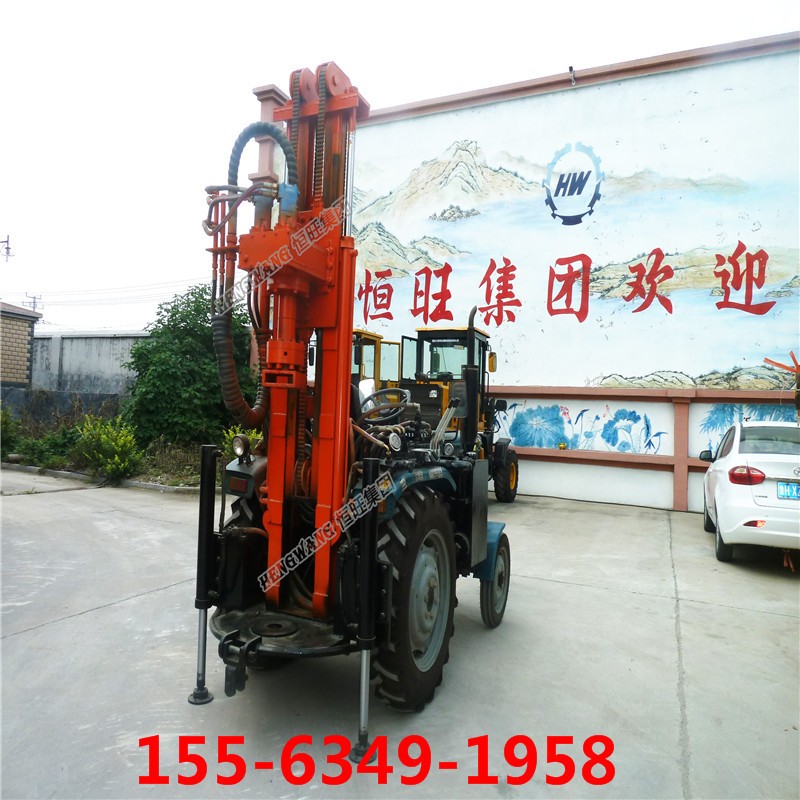 氣動拖拉機(jī)打井機(jī) 農(nóng)用鉆井機(jī) 拖車打井設(shè)備