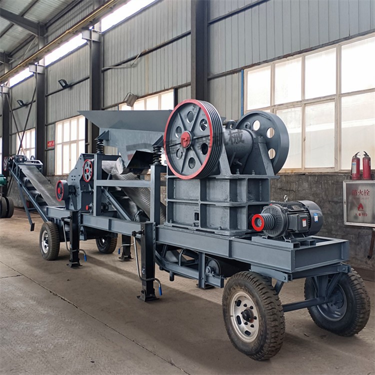 組合砂石生產(chǎn)線破碎機(jī) 移動式石料生產(chǎn)線設(shè)備 移動鄂式破碎站