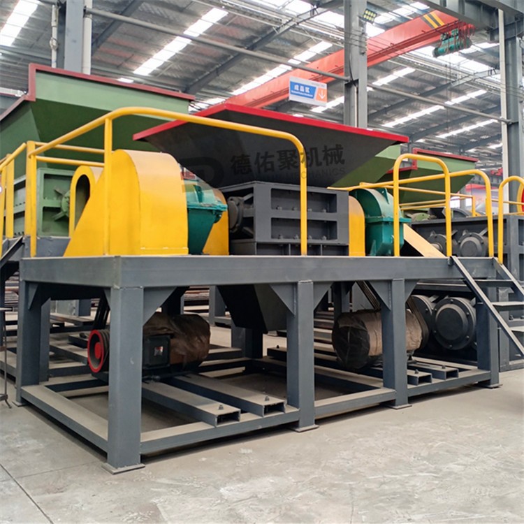 托盤撕碎機 固體廢料粉碎設備 800雙軸撕碎機廠家產(chǎn)品圖片