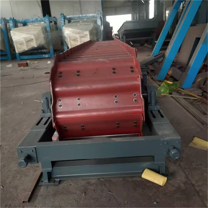 鐵礦石鵝卵石電動板喂機廢鋼鱗板上料輸送機