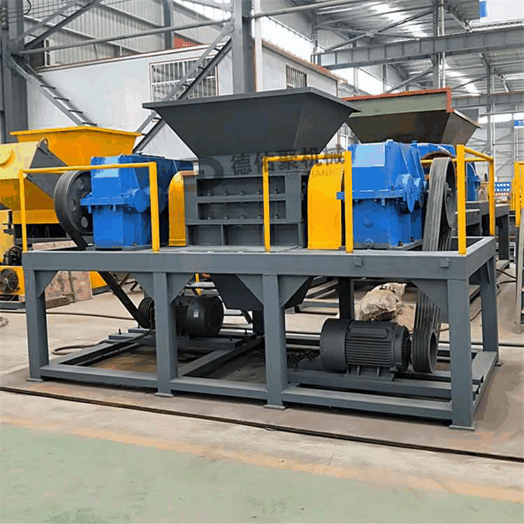 大塊橡膠粉碎機 雙軸塑料破碎機 剪切式車殼撕碎機產品圖片