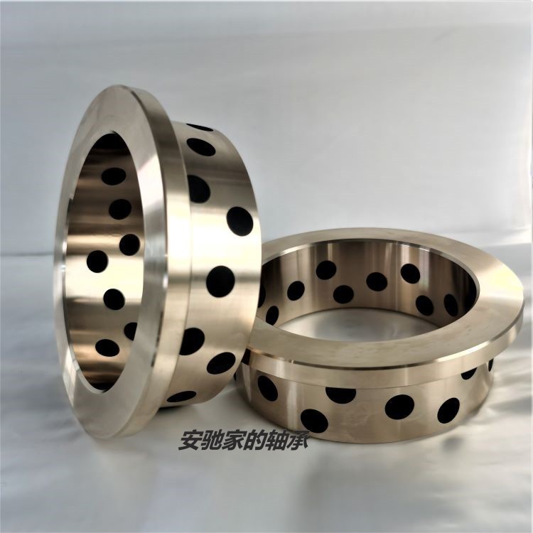 JFB耐磨錫青銅臺(tái)階自潤滑石墨銅套