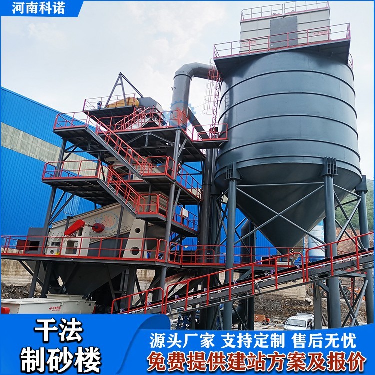 時(shí)產(chǎn)120噸環(huán)保型干式制砂樓生產(chǎn)線