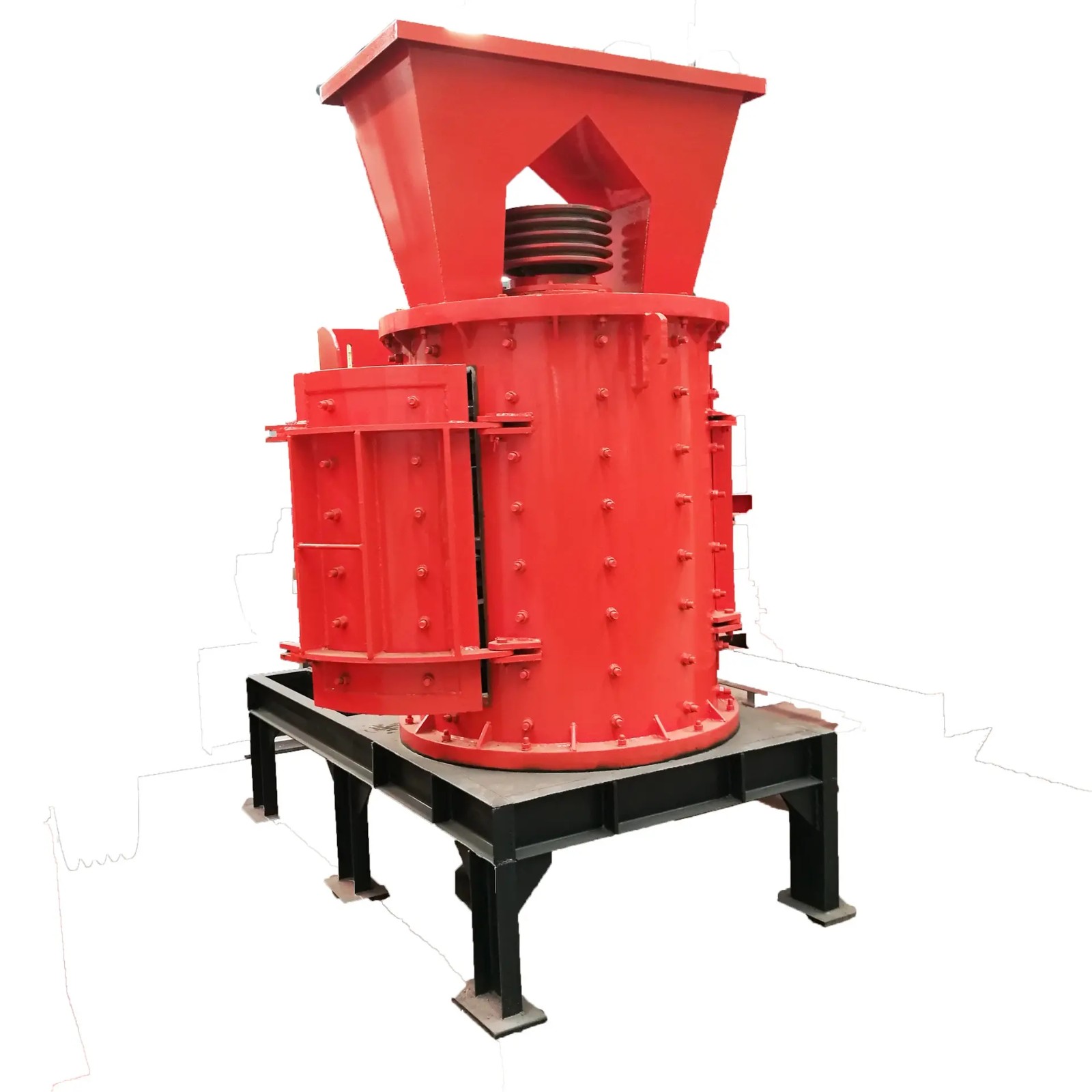 大型立式制砂機鵝卵石制沙機工業(yè)小型破碎打沙破碎機立軸式制沙機產(chǎn)品圖片