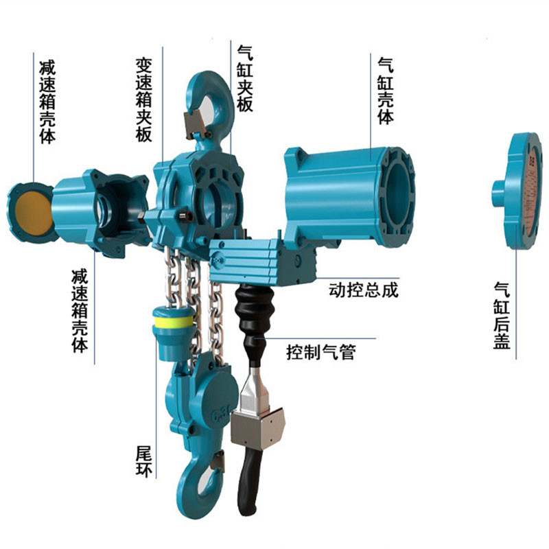國標獵鷹防爆環(huán)鏈氣動葫蘆