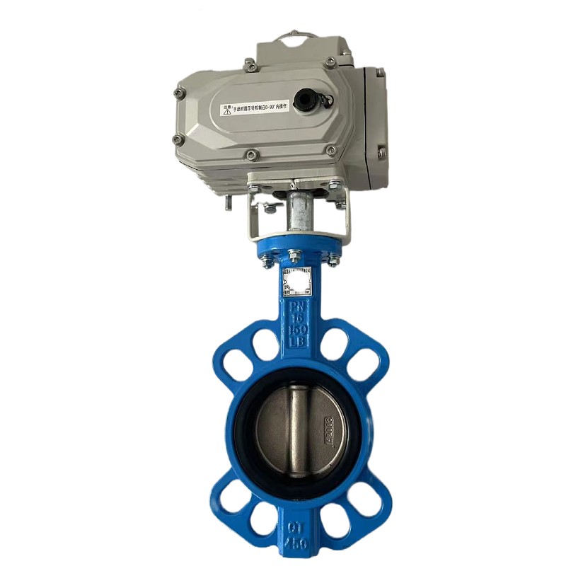 D971F-16Q電動對夾式軟密封蝶閥 球墨板開關(guān)型調(diào)節(jié)防爆