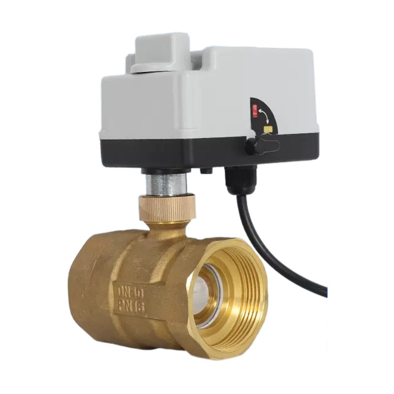 電動球閥220V 手自一體兩線常開常閉二通電磁球水閥門開關(guān) DC24V