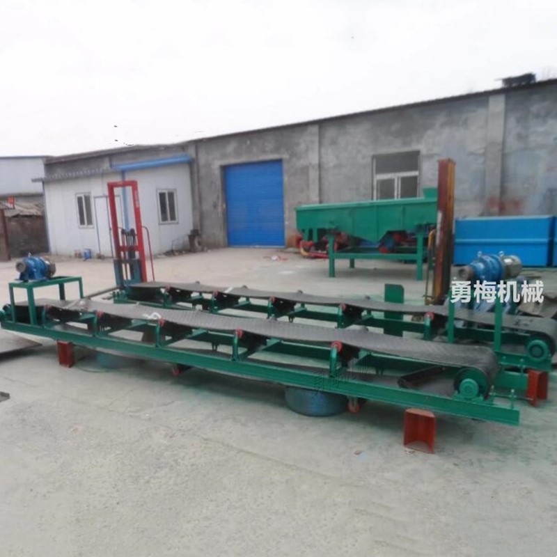 水平傾斜式皮帶輸送機(jī) 快遞分揀膠帶輸送機(jī) 皮帶機(jī)