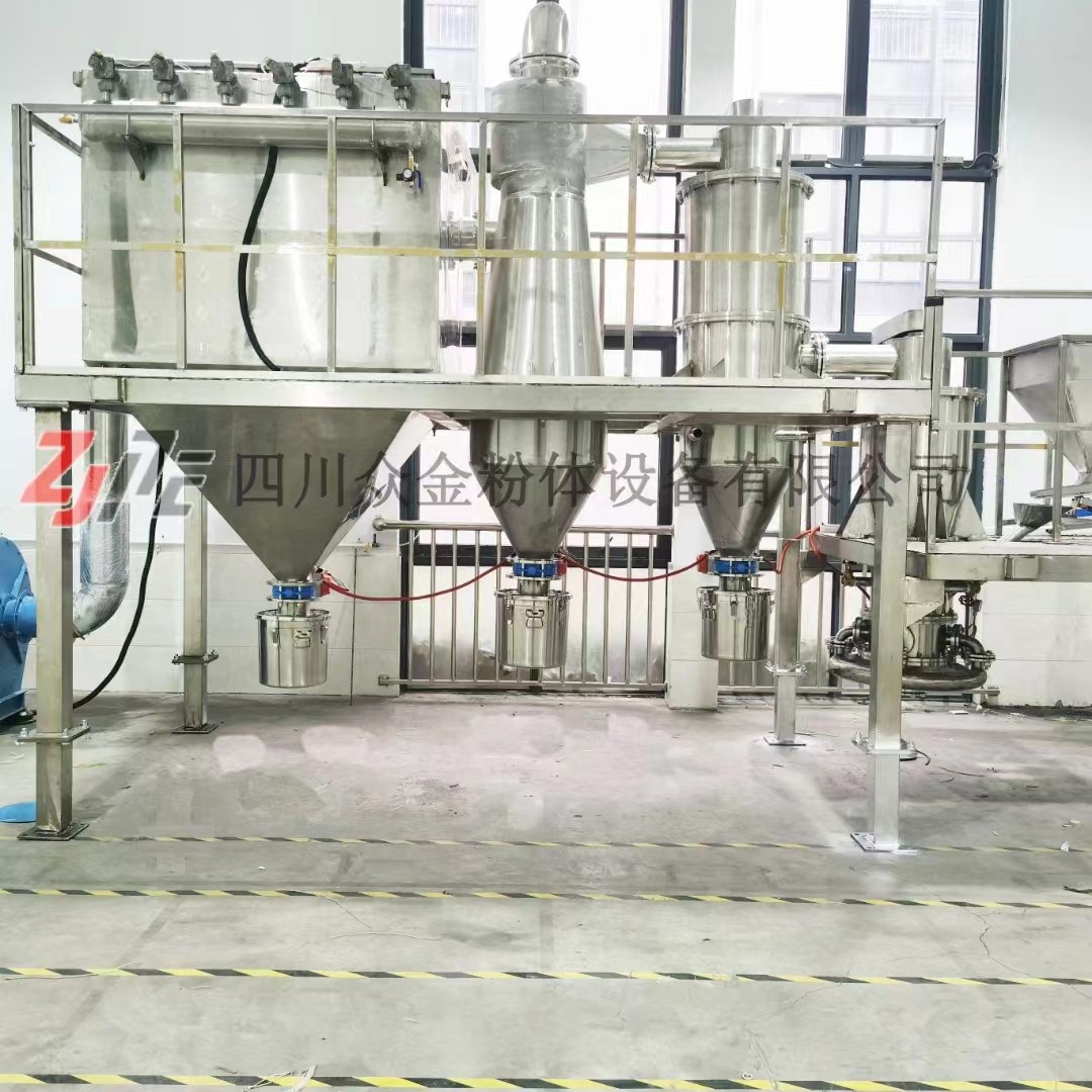 納米銀粉用氣流粉碎機分級解聚打散設(shè)備