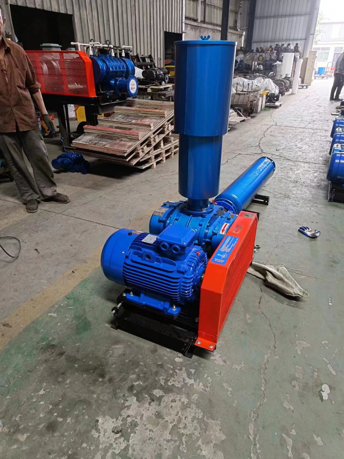 三葉羅茨風機 污水處理顆粒輸送低噪音羅茨風機曝氣 羅茨鼓風機