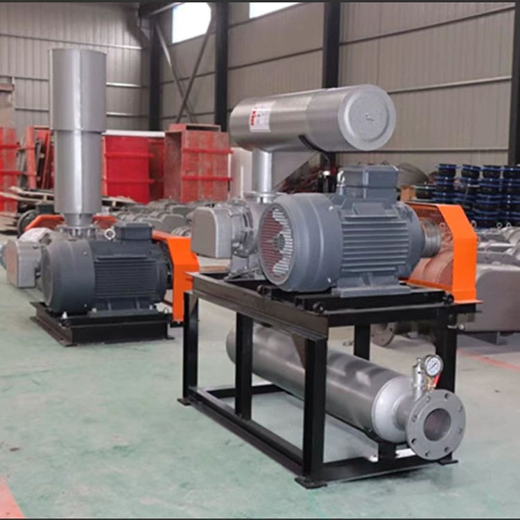 三葉羅茨風機顆粒輸送污水處理魚塘增氧曝氣脫硫脫硝鼓風機