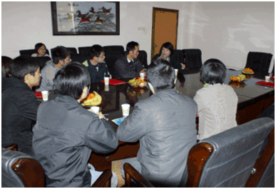 美卓人事部經(jīng)理與學(xué)生代表座談