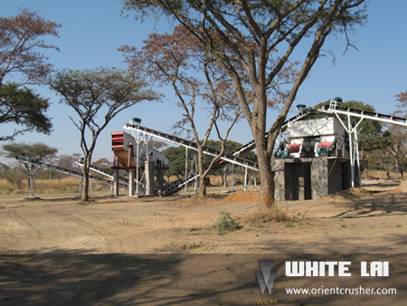 上海巍立路橋成套碎石生產(chǎn)線順利在安哥拉安裝投產(chǎn)