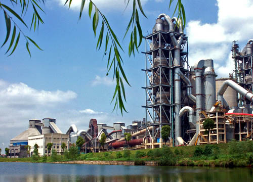 新型干法水泥生產(chǎn)線樣圖