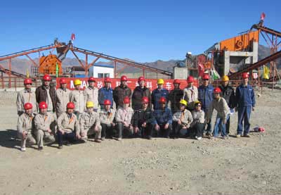 建冶重工在阿富汗MJAM艾娜克銅礦砂石料廠試車(chē)成功