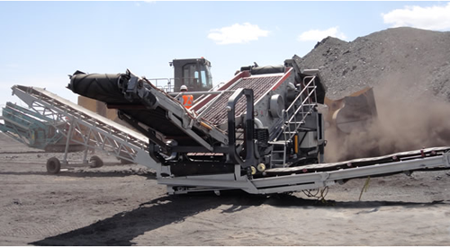 履帶篩分移動破碎站