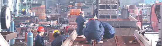 上海東蒙路橋機(jī)械有限公司破碎機(jī)工廠車間