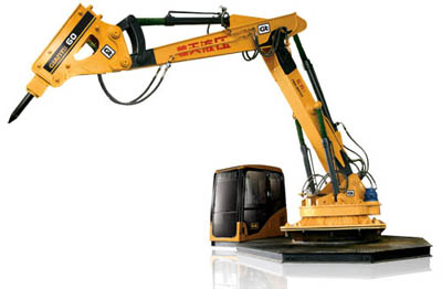 驚天液壓多功能液壓破拆裝備之固定式液壓破碎機(jī)