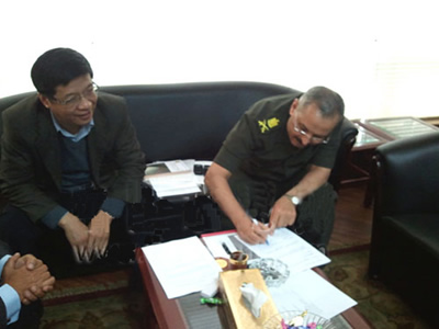 雙方簽署埃及GOE項(xiàng)目的工廠接收證書(shū)