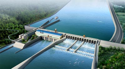 安谷水電站設(shè)計(jì)效果圖