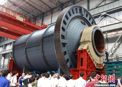 中信重工為澳大利亞SINO鐵礦制造的&Phi;7.9&times;13.6米球磨機試車交付