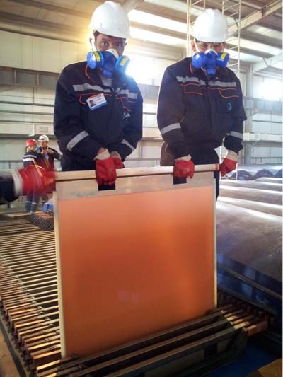 北京礦冶研究總院承擔(dān)的陰極銅濕法煉銅項(xiàng)目投產(chǎn)