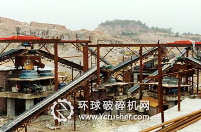 巍立路橋泉州某客戶的800t/h花崗巖碎石生產(chǎn)線