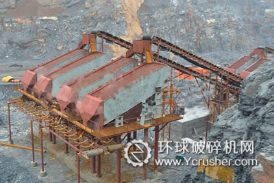 鄭州鼎盛總承包的滎陽日產(chǎn)20000噸砂石生產(chǎn)線現(xiàn)場(chǎng)