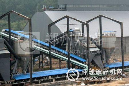 廣安臺(tái)泥時(shí)產(chǎn)200噸石灰石粉碎聯(lián)產(chǎn)砂石線現(xiàn)場