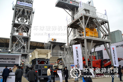 特雷克斯南方路機各種大型移動破碎站及磨粉生產(chǎn)線展示