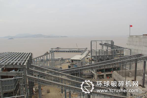 舟山小衢山島礦山開采項目生產(chǎn)線 