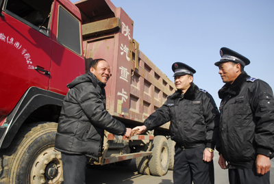 許昌市區(qū)解放路一建筑工地