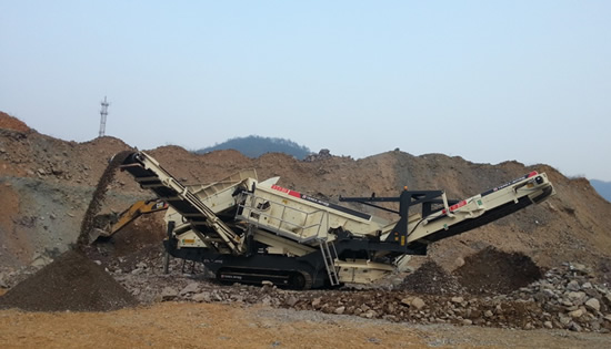 特雷克斯南方路機移動式破碎生產(chǎn)線亮相浙江