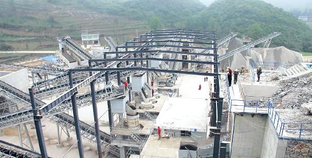 現(xiàn)代化機制砂企業(yè)生產(chǎn)現(xiàn)場