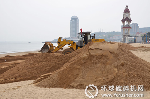 第一海水浴場回填細(xì)沙