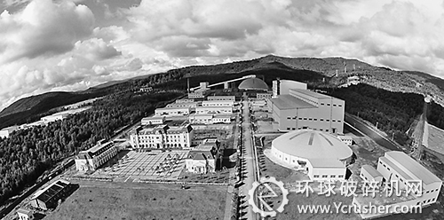 伊春鹿鳴鉬礦鳥瞰圖